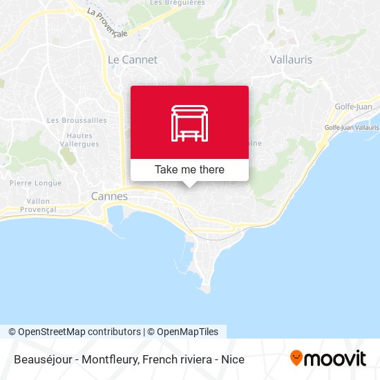 Beauséjour - Montfleury map