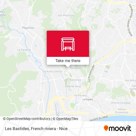 Les Bastides map