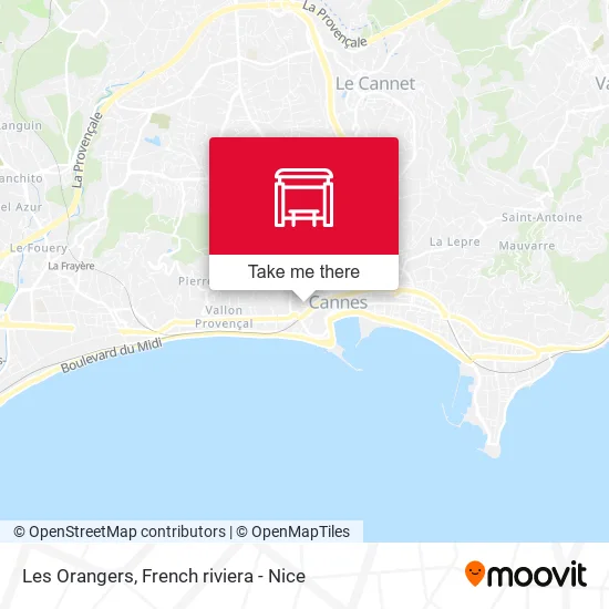 Les Orangers map