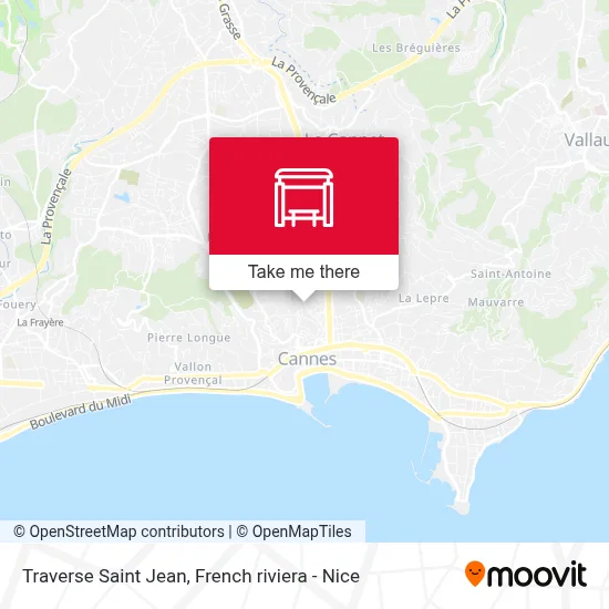 Traverse Saint Jean map