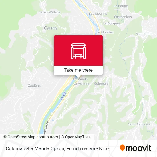 Colomars-La Manda Cpzou map