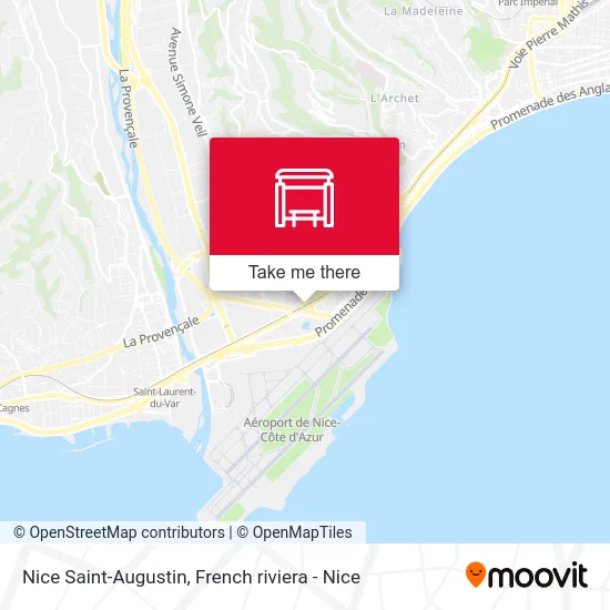 Nice Saint-Augustin map