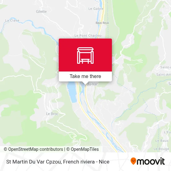 St Martin Du Var Cpzou map