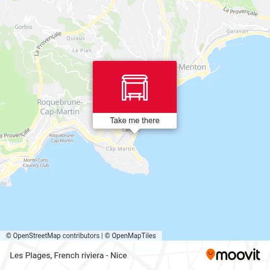 Les Plages map
