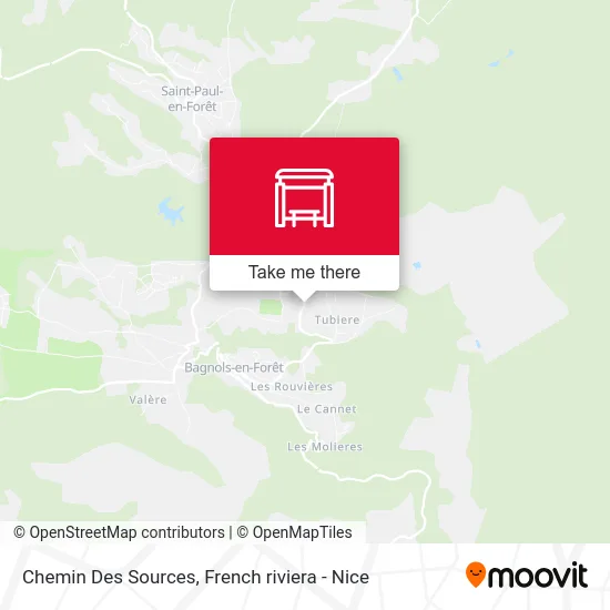 Chemin Des Sources map