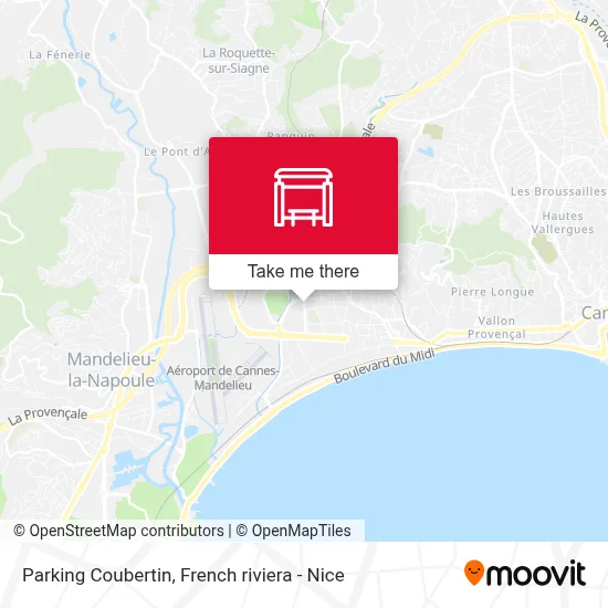 Parking Coubertin map