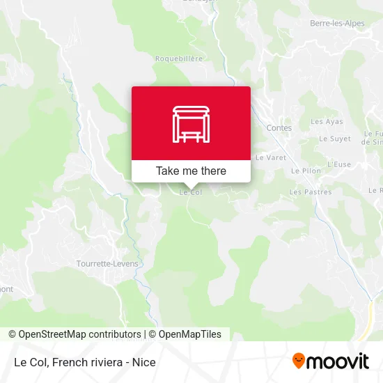 Le Col map