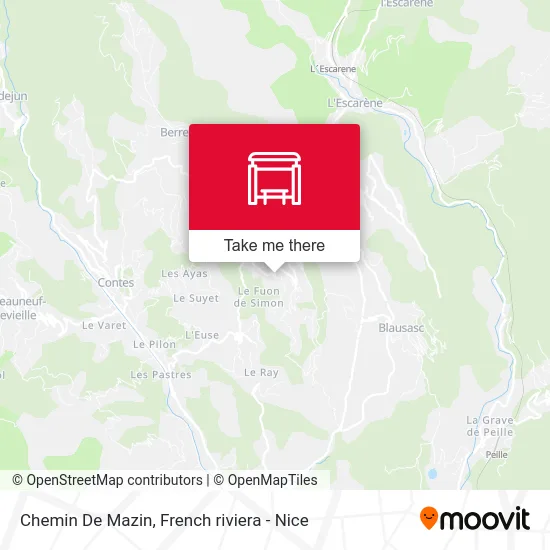 Chemin De Mazin map