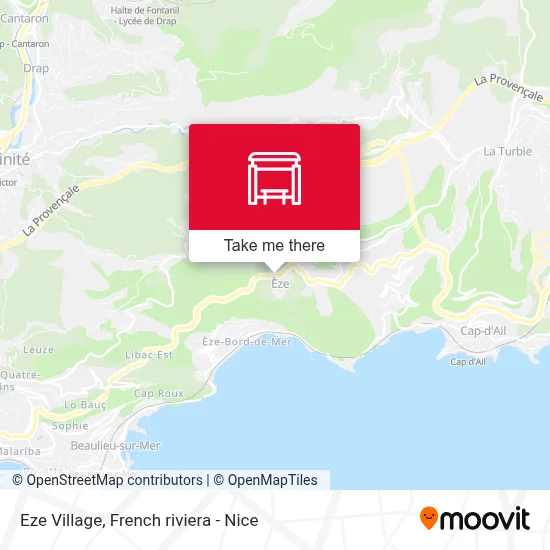 Eze Village map
