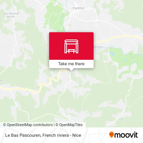 Le Bas Pascouren map