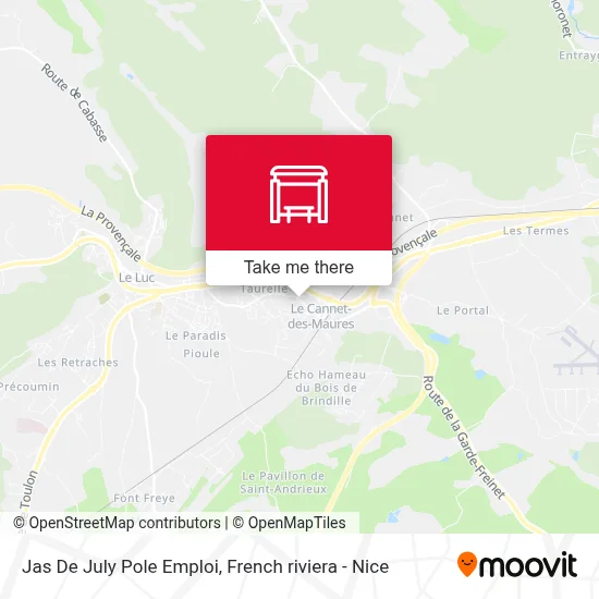 Jas De July Pole Emploi map