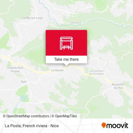 La Poste map