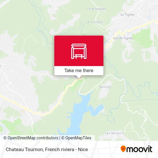 Chateau Tournon map