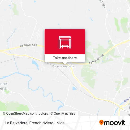 Le Belvedere map