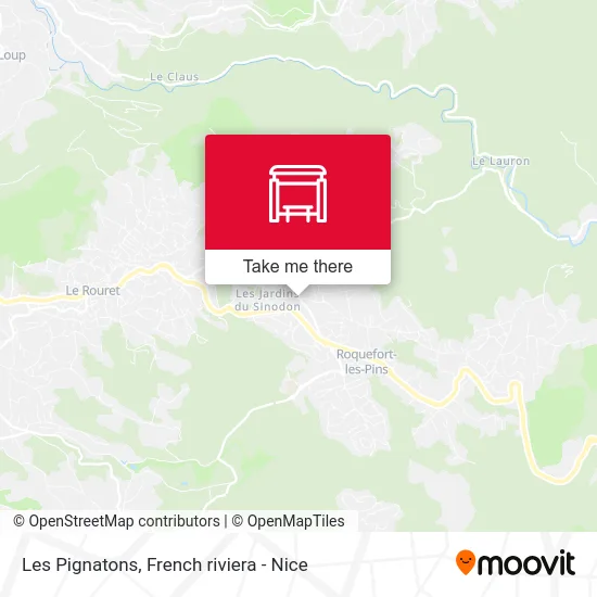 Les Pignatons map