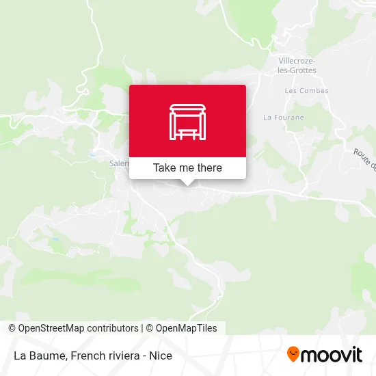 La Baume map