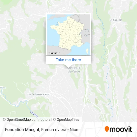 Fondation Maeght map