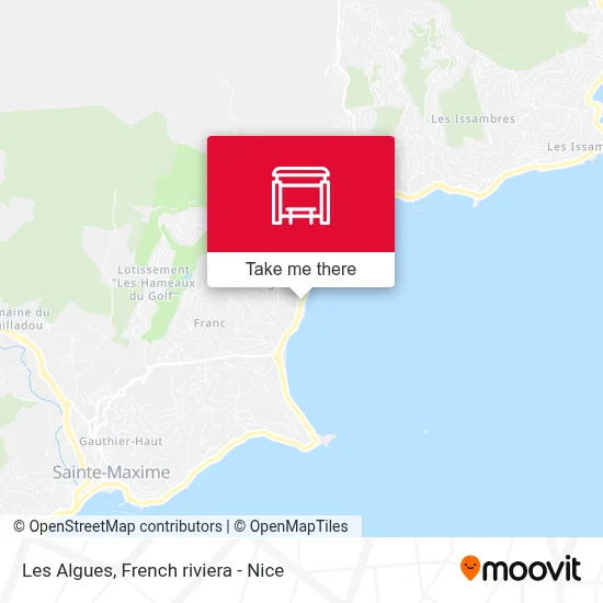 Les Algues map
