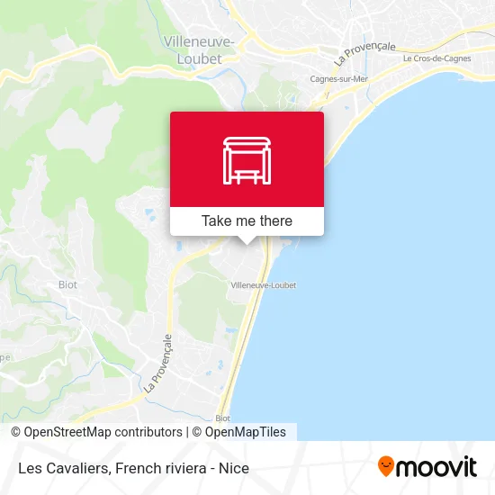 Les Cavaliers map