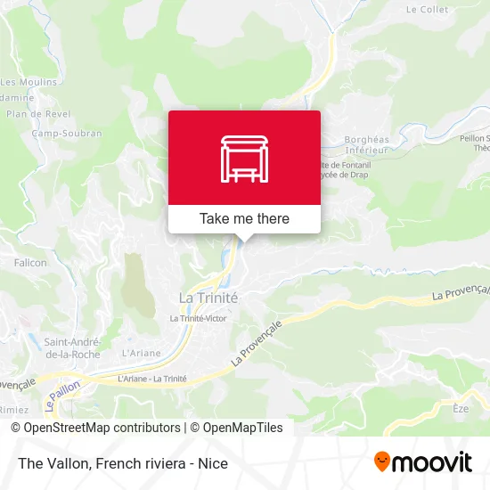 Le Vallon map