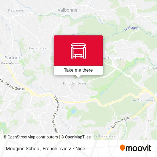 Mougins School map