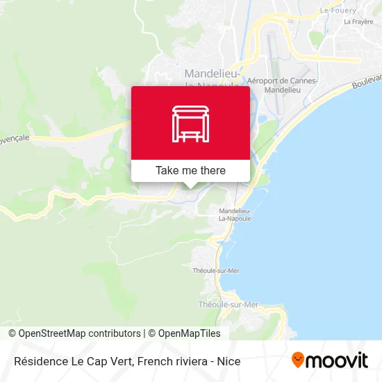 Résidence Le Cap Vert map