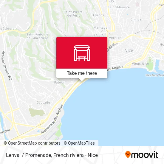 Lenval / Promenade map