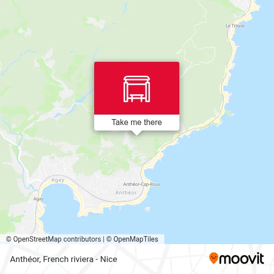 Anthéor map