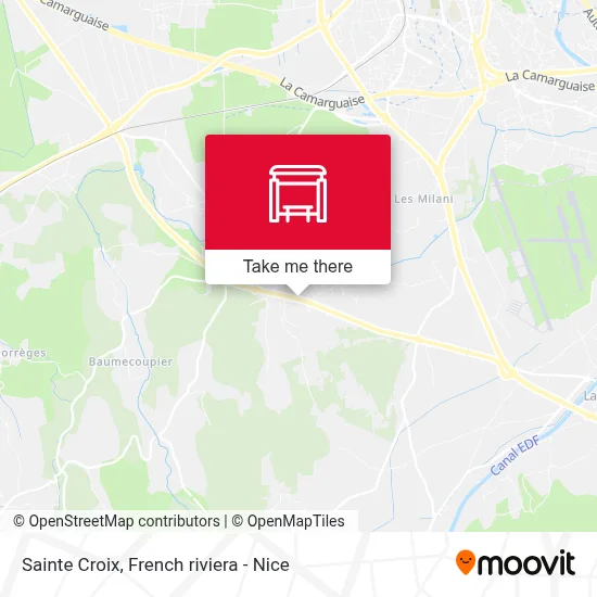 Sainte Croix map