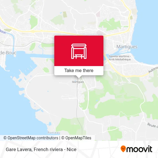 Gare Lavera map