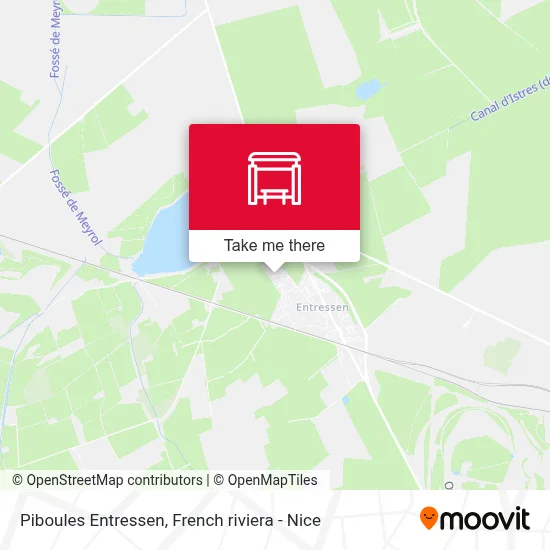 Piboules Entressen map