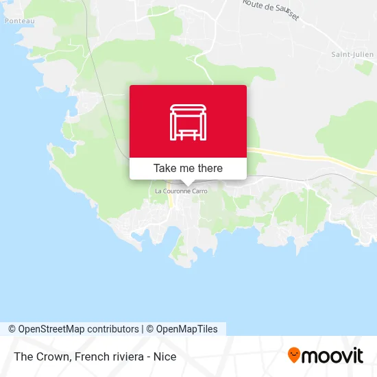 La Couronne map