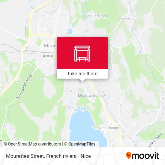 Les Mourettes map