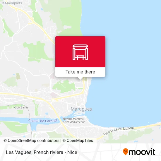 Les Vagues map