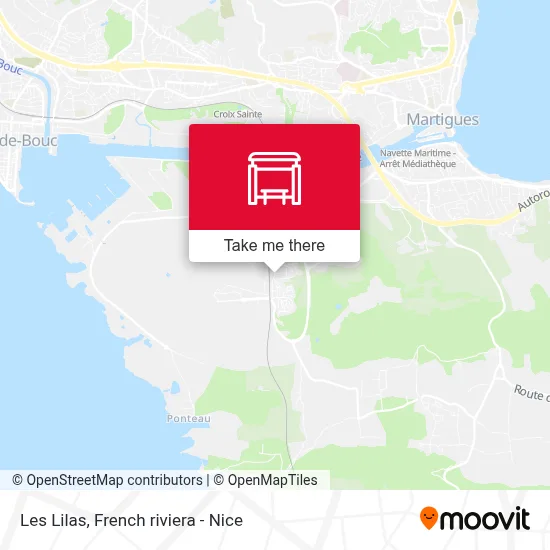 Les Lilas map