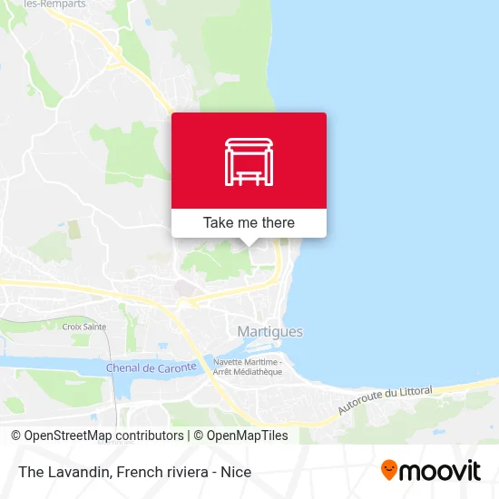 Le Lavandin map