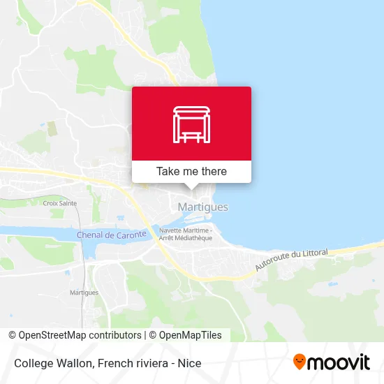 College Wallon map