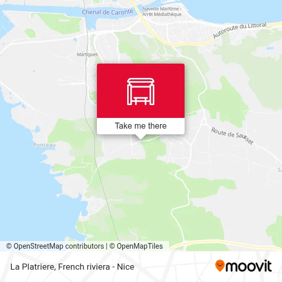 La Platriere map