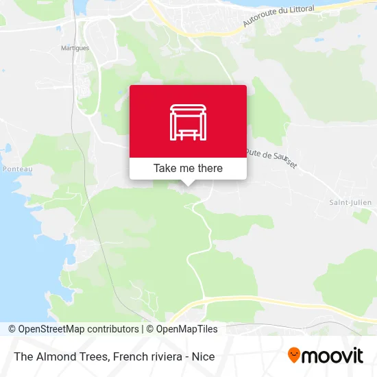 Les Amandiers map