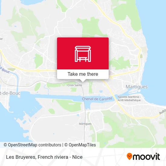 Les Bruyeres map