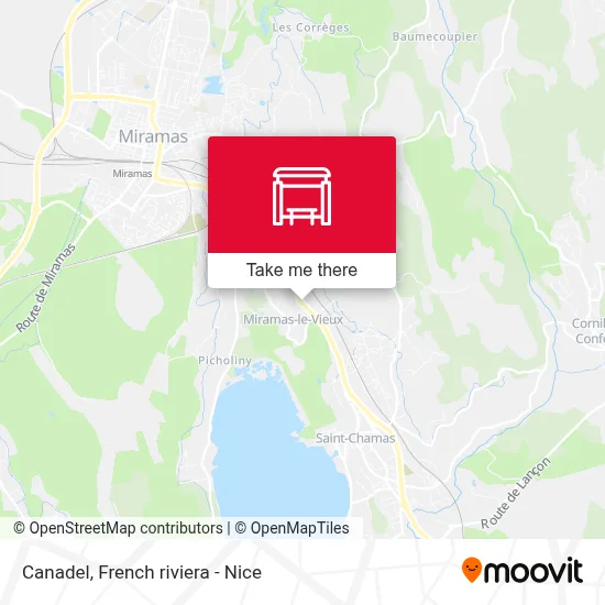 Canadel map