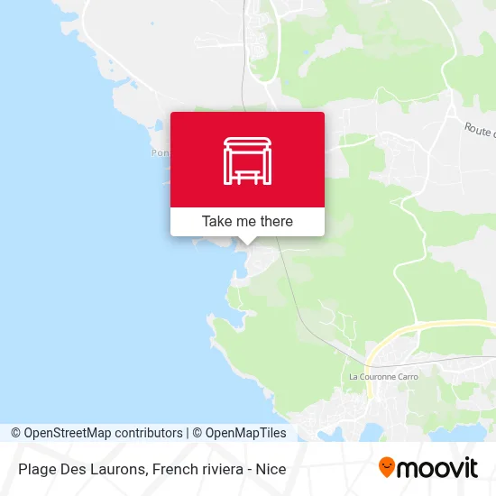 Plage Des Laurons map