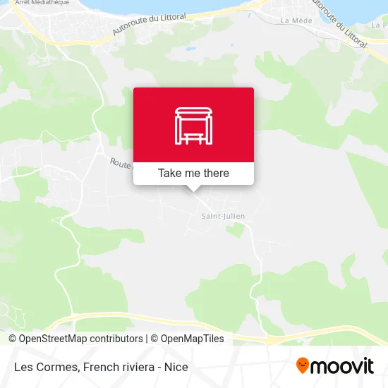 Les Cormes map