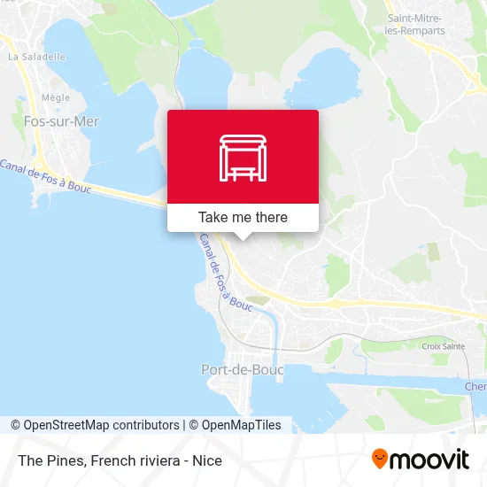 Les Pins map