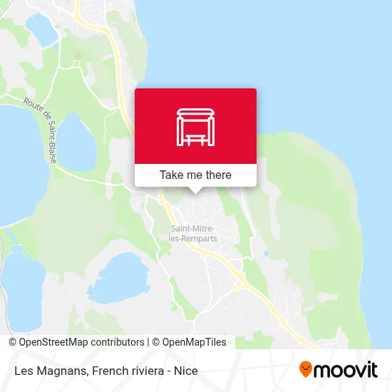 Les Magnans map