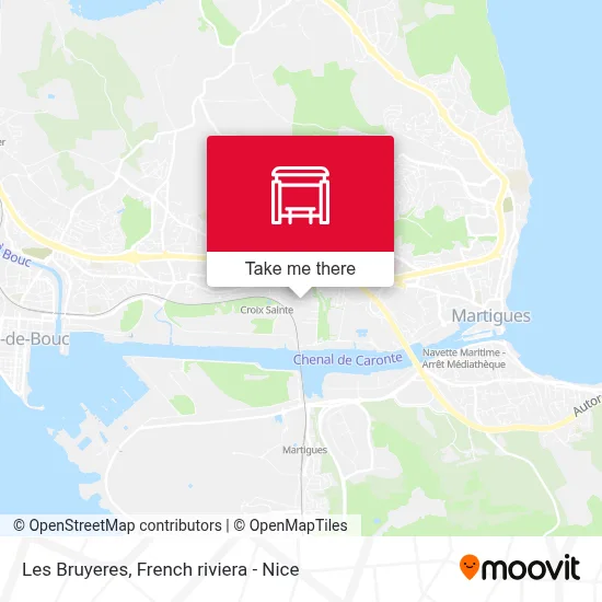 Les Bruyeres map