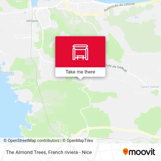 Les Amandiers map