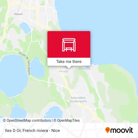 Iles D Or map