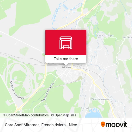 Gare Sncf Miramas map