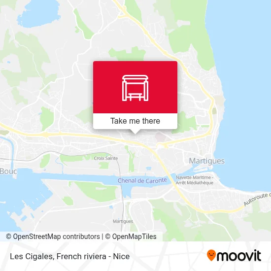 Les Cigales map